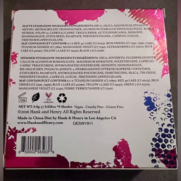 NWT Hank & Henry Living In Color Eyeshadow Palette - Picture 3 of 8